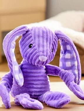 Vibrant Life Ribbed Easter Bunny Dog Toy